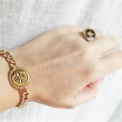 chanel button jewelry ideas|repurposed button bracelet.